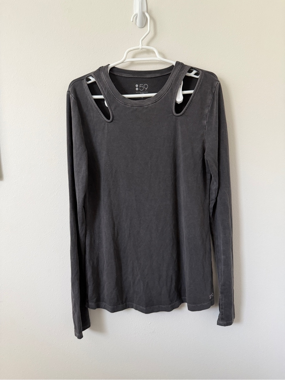 SPLITS59 long sleeve cutout top